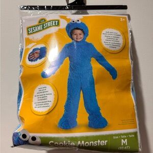 Sesame Street Fuzzy Blue Cookie Monster Costume